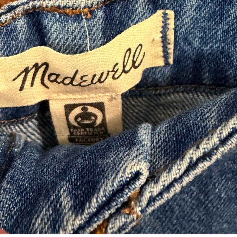 Madewell Wide Sweep Trouser Womens 27 Blue High Rise Denim Jeans Wide Leg - Picture 4 of 5